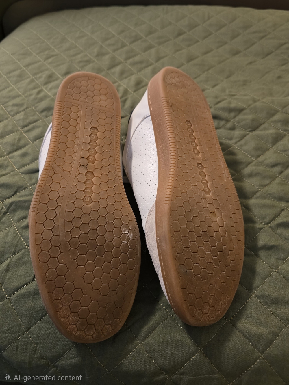 Dolce Vita White, Beige & Black Low-Top Sneakers - Picture 4 of 5